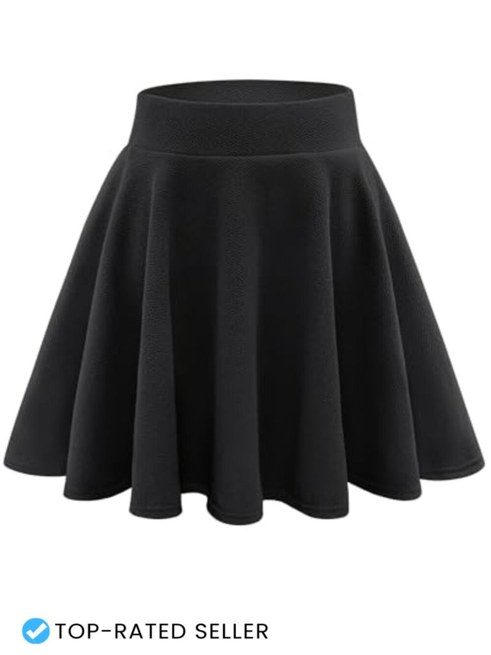 Women's Flared A-Line Skort with Built-in Shorts High Waisted Pleated Mini